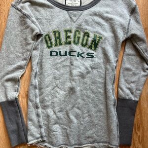Gray Oregon Ducks Women's Top
